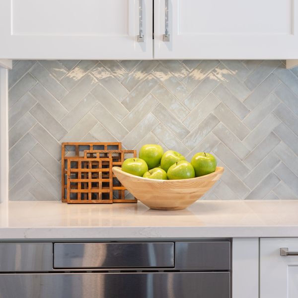 Lee Meier Interiors kitchen counter with fruit bowl