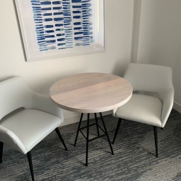 commercial boutique hotel table and chairs